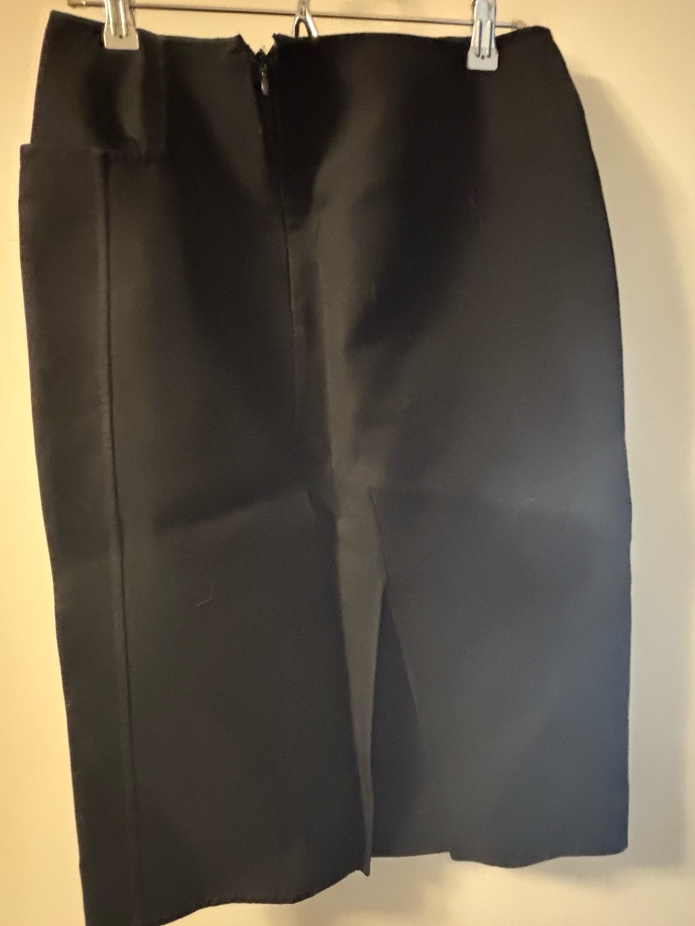 Jil Sander Black Pencil Skirt with Front Slit